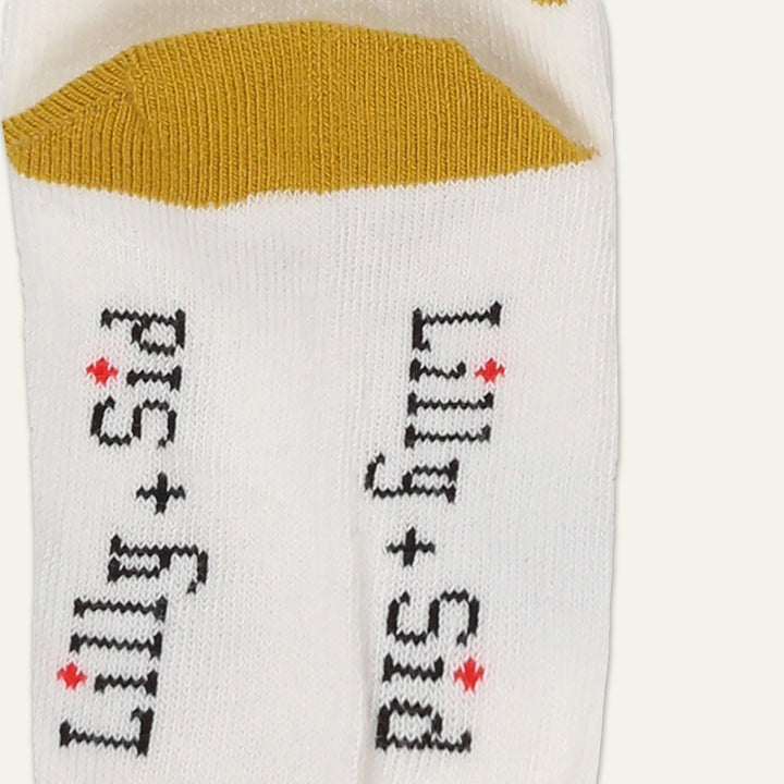 lily and sid logo on the back of the socks