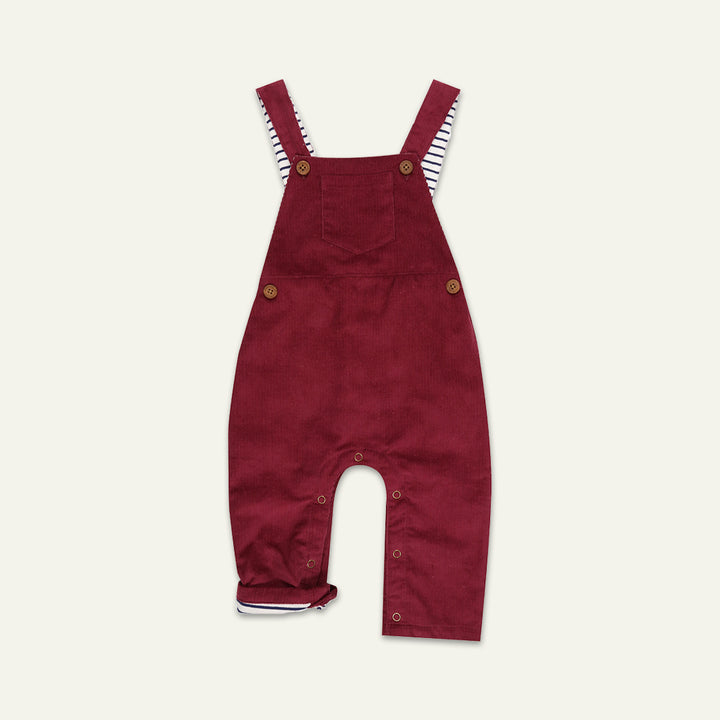organic cotton corduroy dungaree - image 1