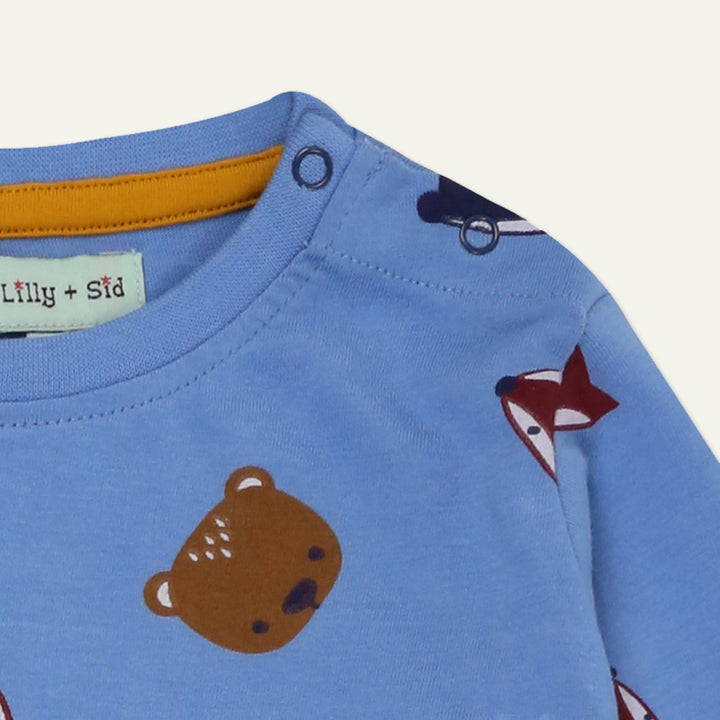 organic cotton print and stripe sleep suit, bodysuit and hat gift set - image 3