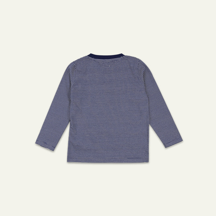 organic cotton dinosaur and stripe print long sleeve top - image 3