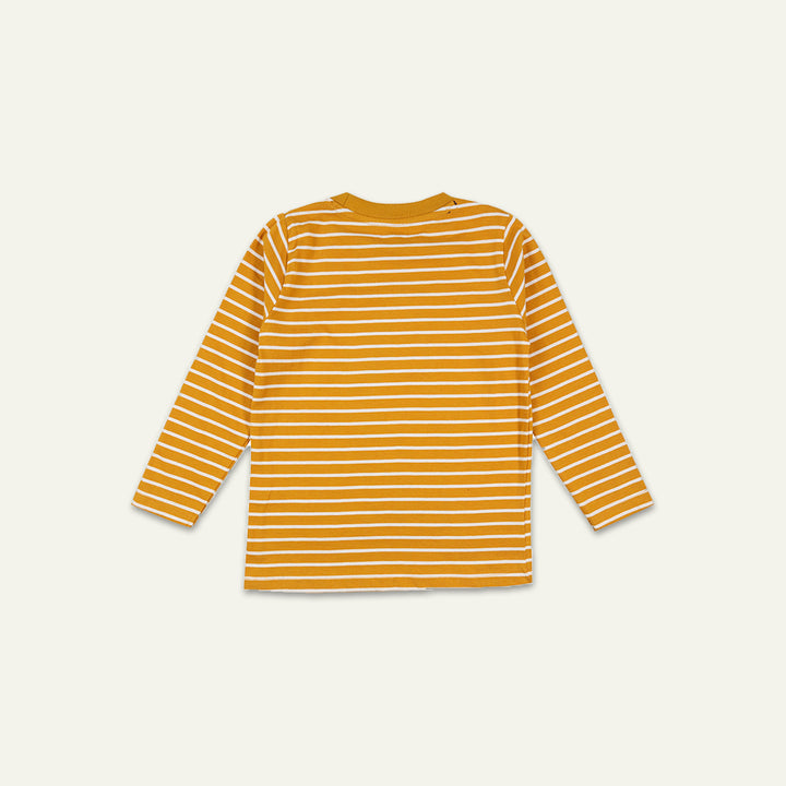 organic cotton BEAR APPLIQUE and stripe full sleeve TOP - image 3
