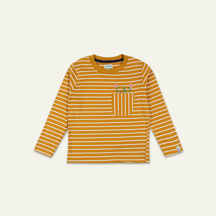 organic cotton full sleeve stripe top - image 1