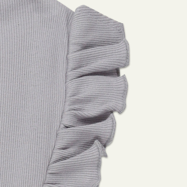 organic cotton rib frill playsuit - image 2