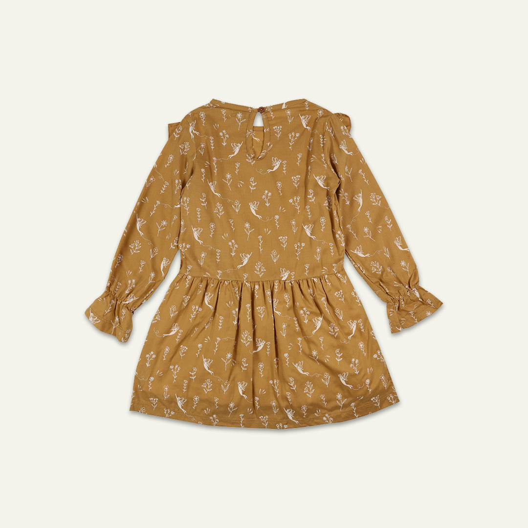 toxic free kids dyed FAIRIES print full sleeve DRESS - image 2