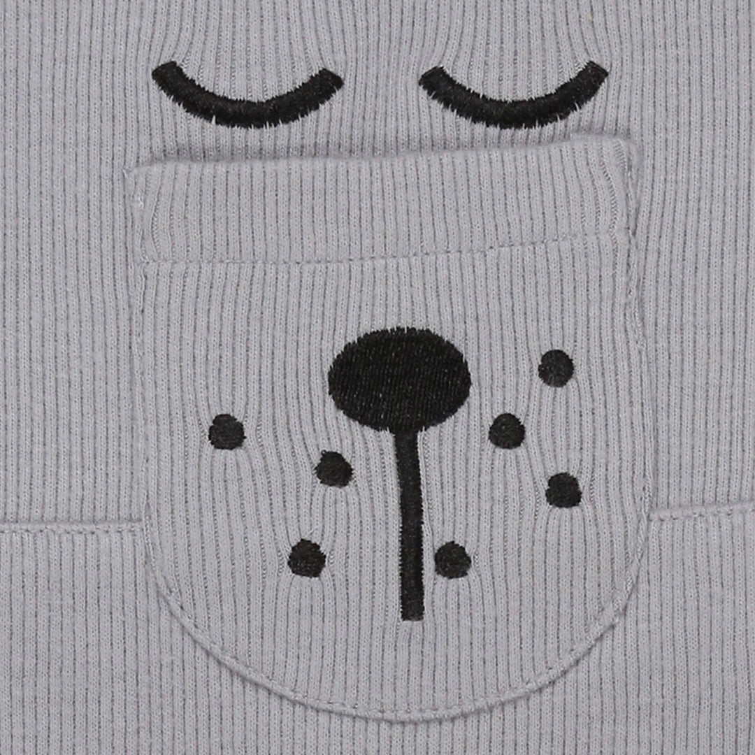 organic cotton rib dungaree - image 4