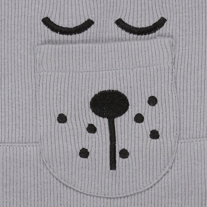 organic cotton rib dungaree - image 4