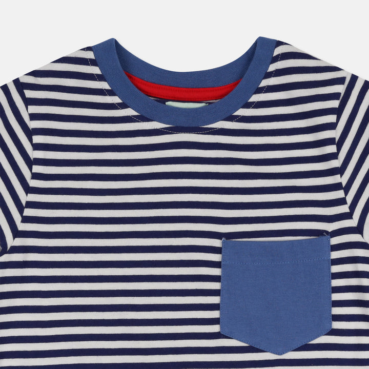 Blue striped kids t-shirt