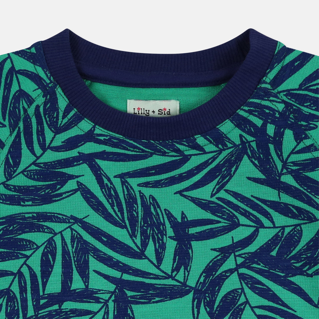 Palm Print Sweatshirt