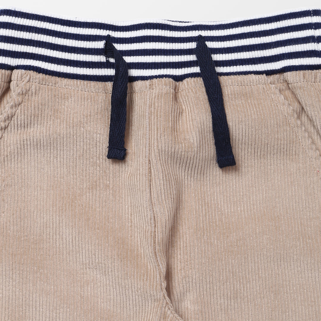 organic cotton corduroy kids trousers  - close up