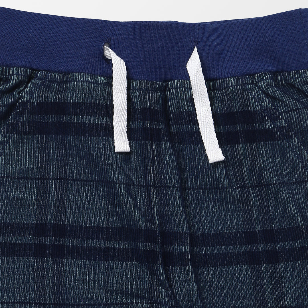 Sustainable organic woven check boys trousers