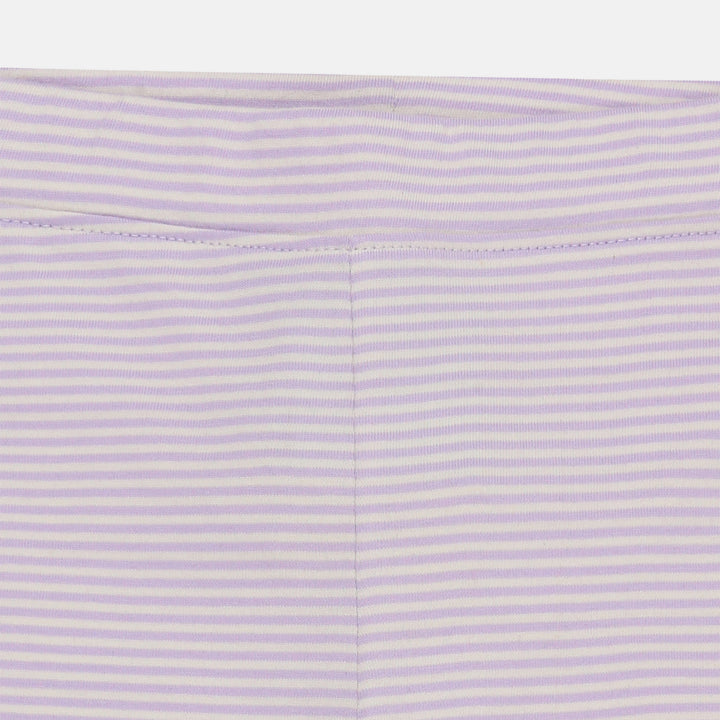 Purple stripe kids leggings