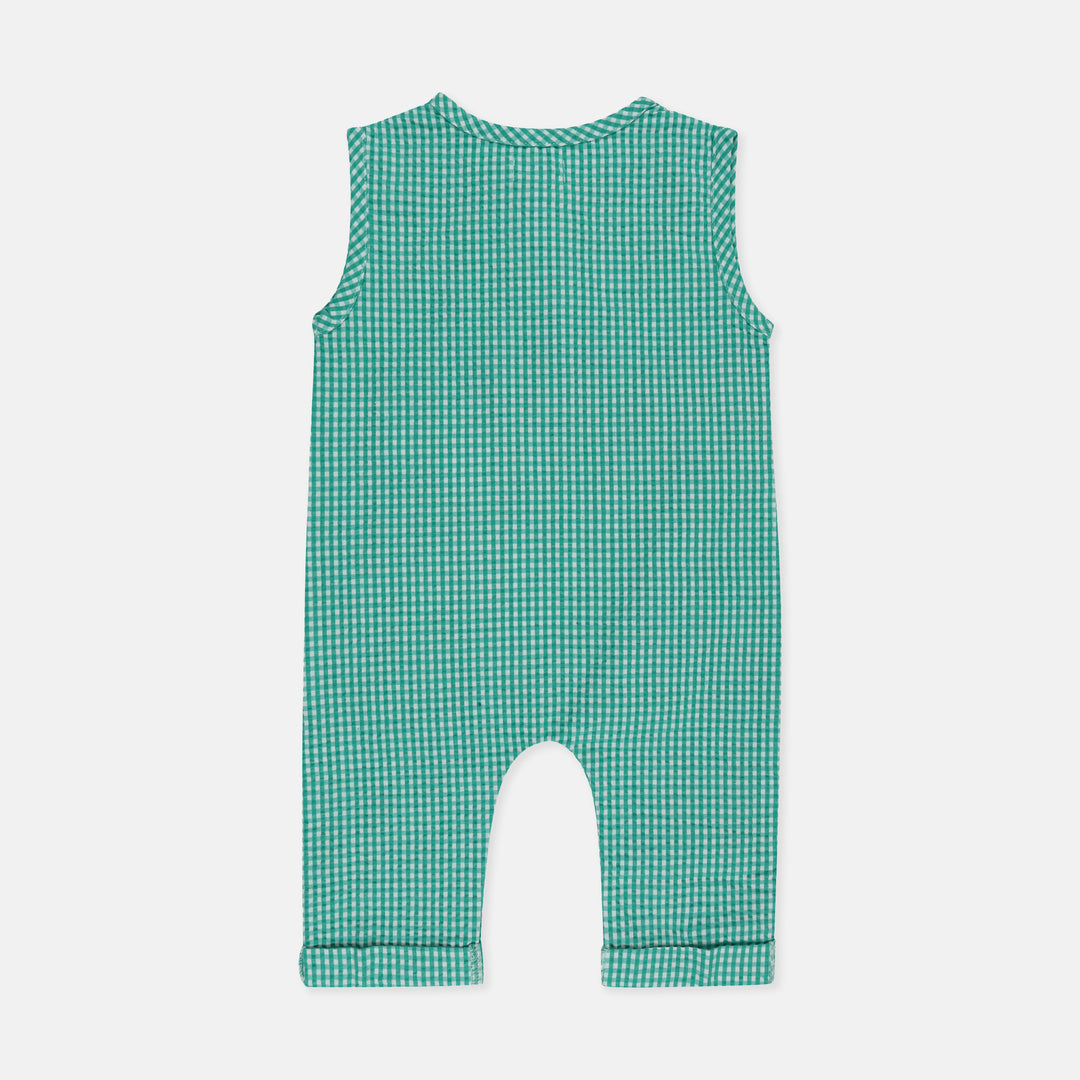 Toucan Gingham Dungarees