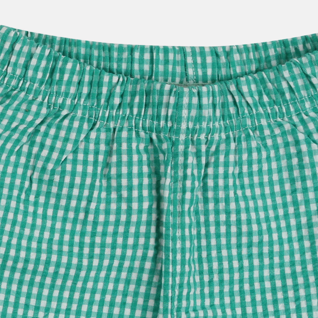 Organic cotton kids shorts in green