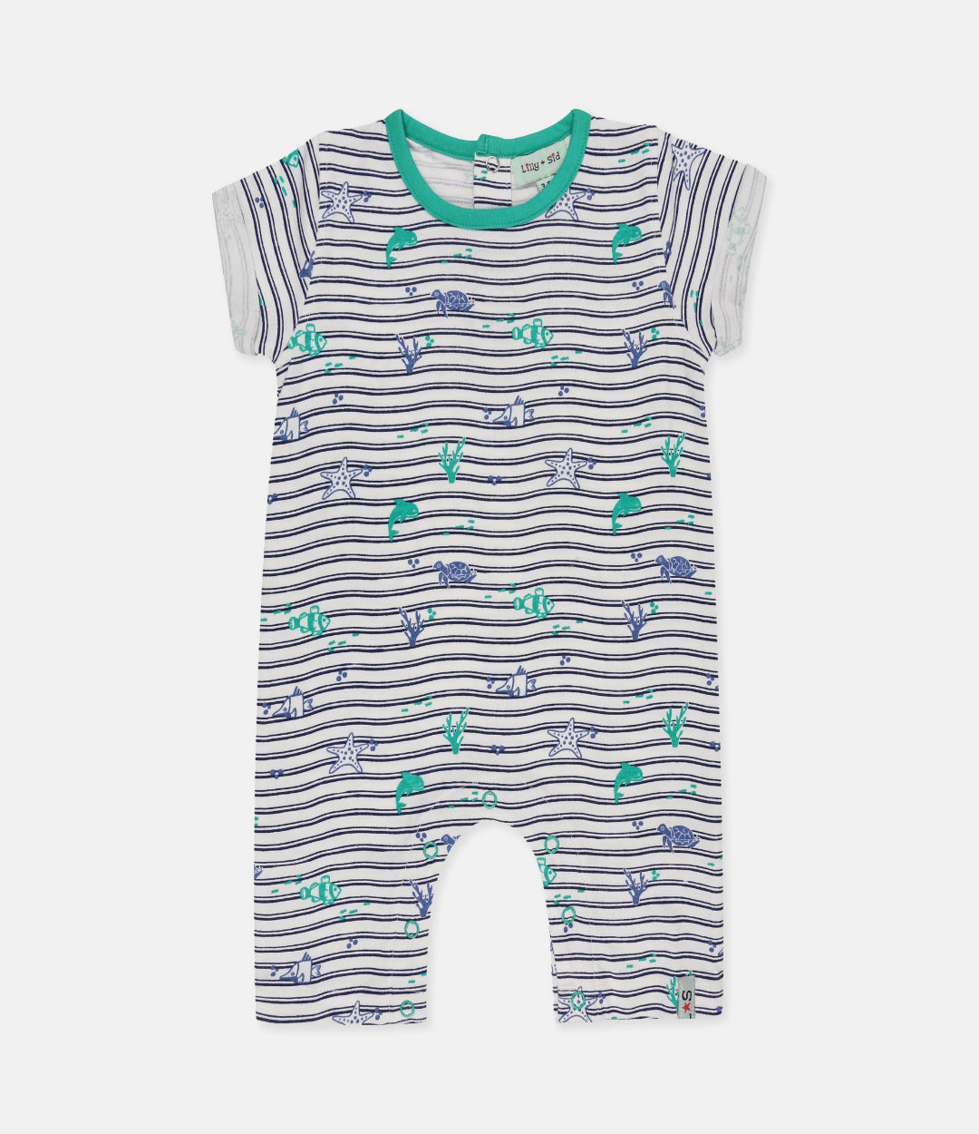 Organic cotton baby boys romper