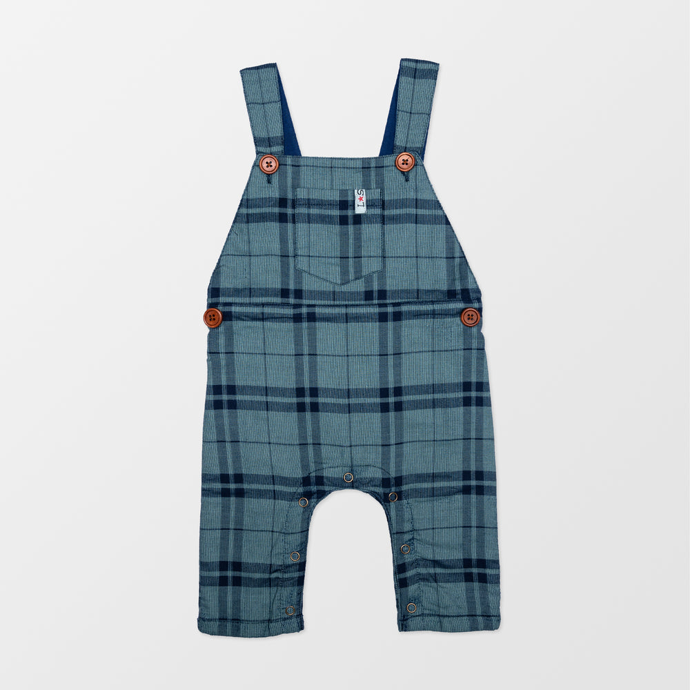 Check baby dungarees