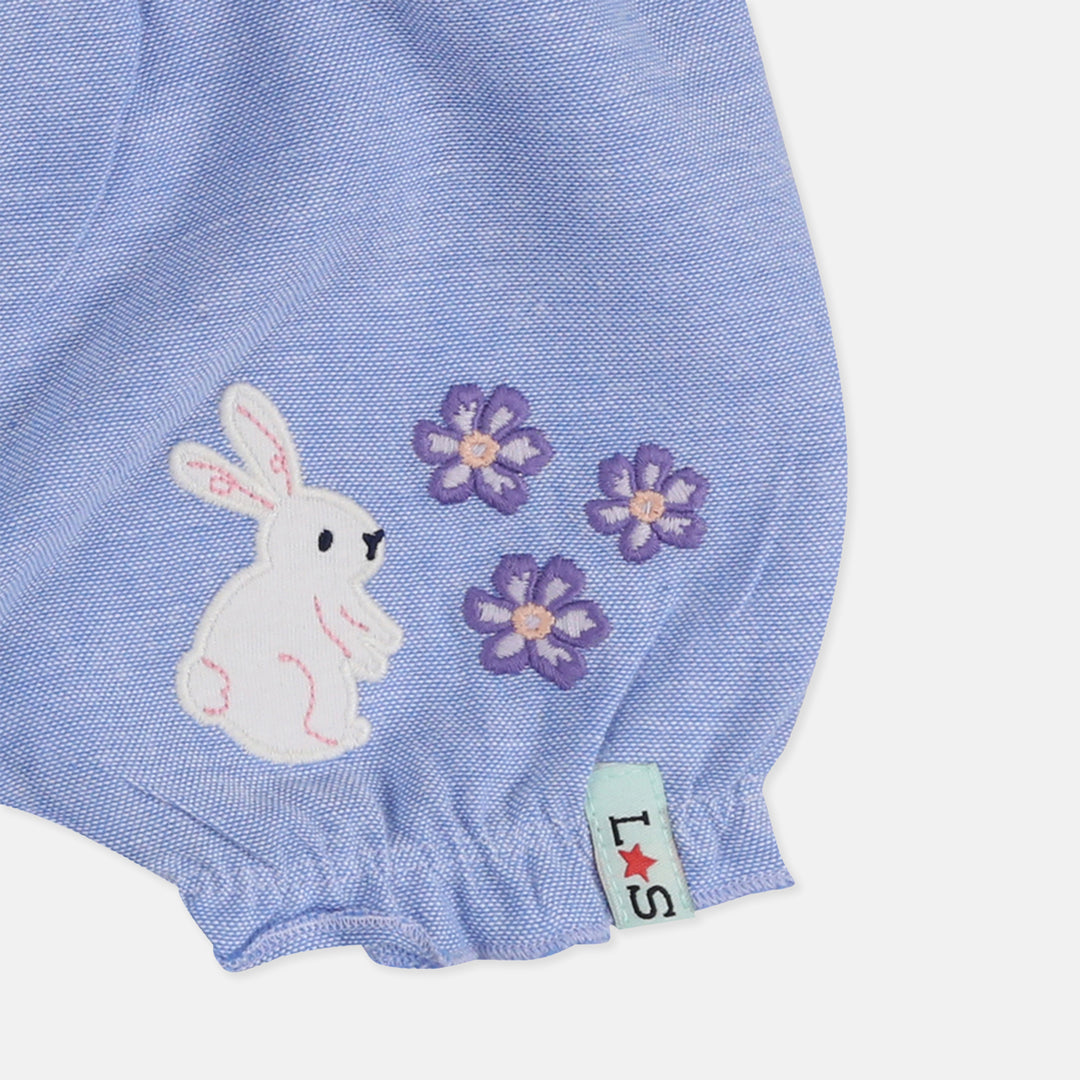 Baby girls bunny and flower bloomer shorts