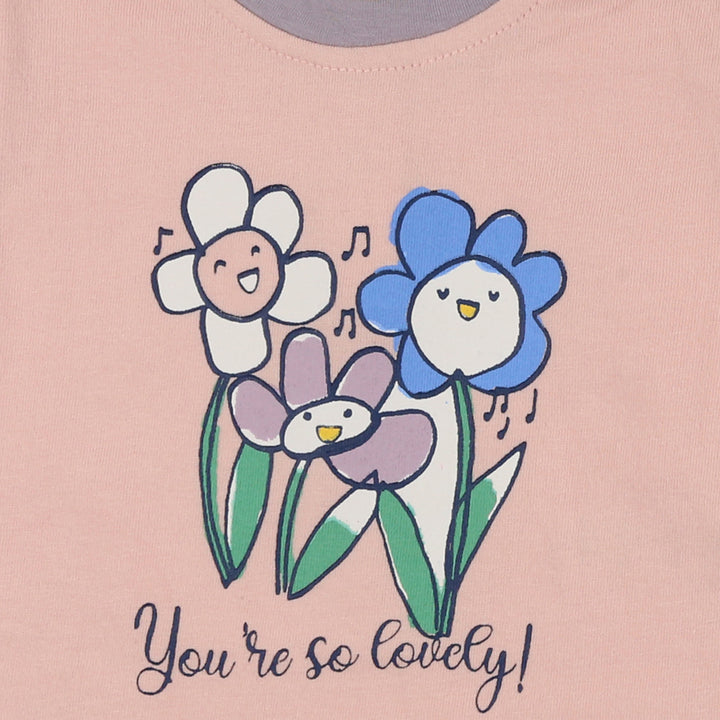 Baby girls flower t-shirt