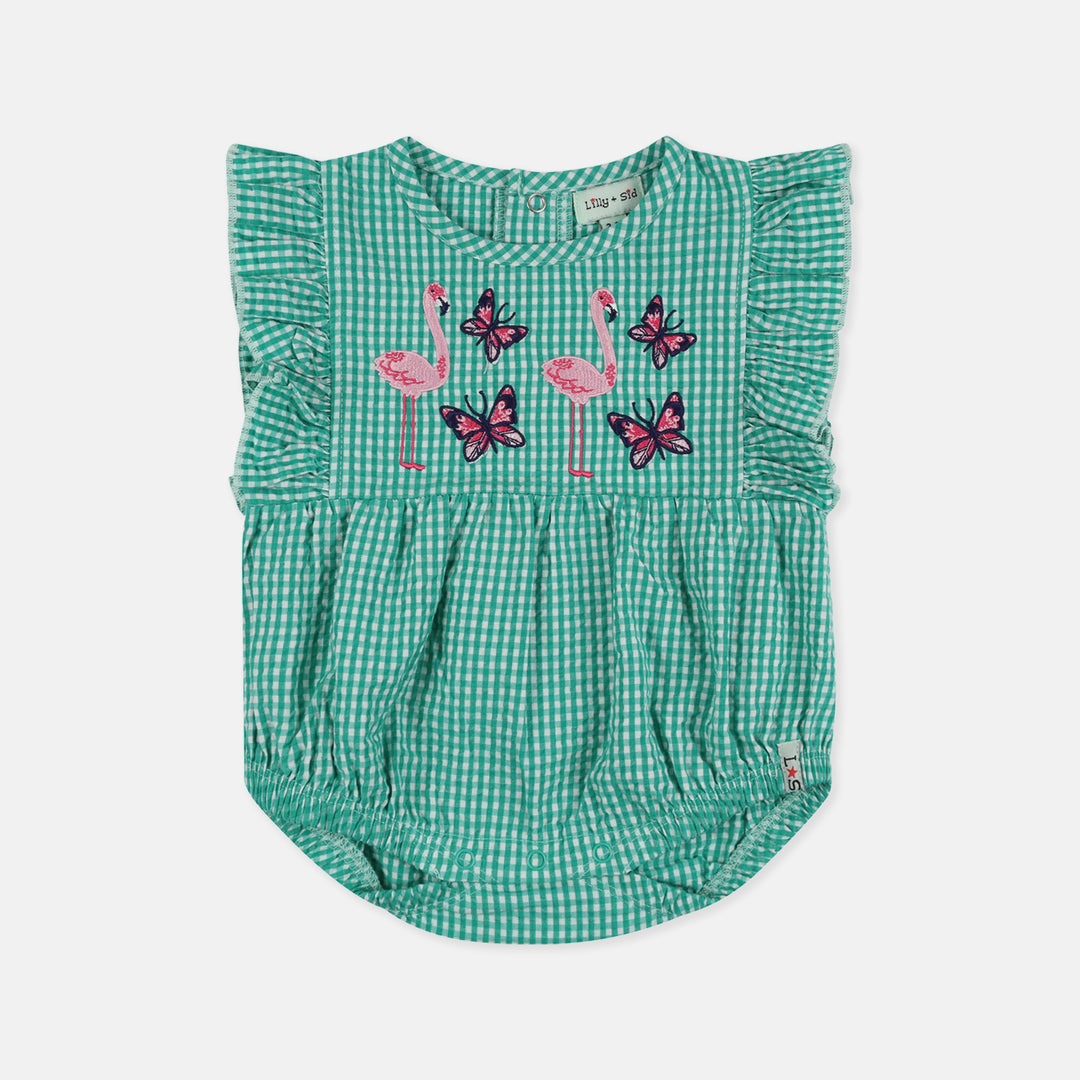 Organic cotton baby girls romper