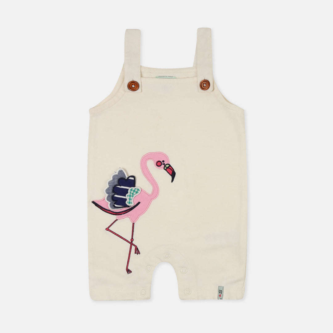 Organic cotton baby girls dungarees