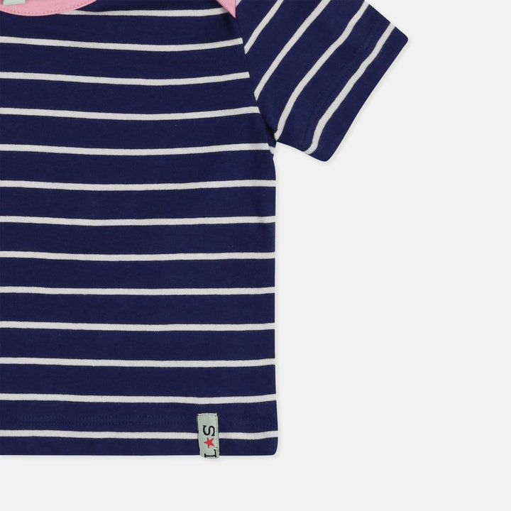 Navy baby girls t-shirt