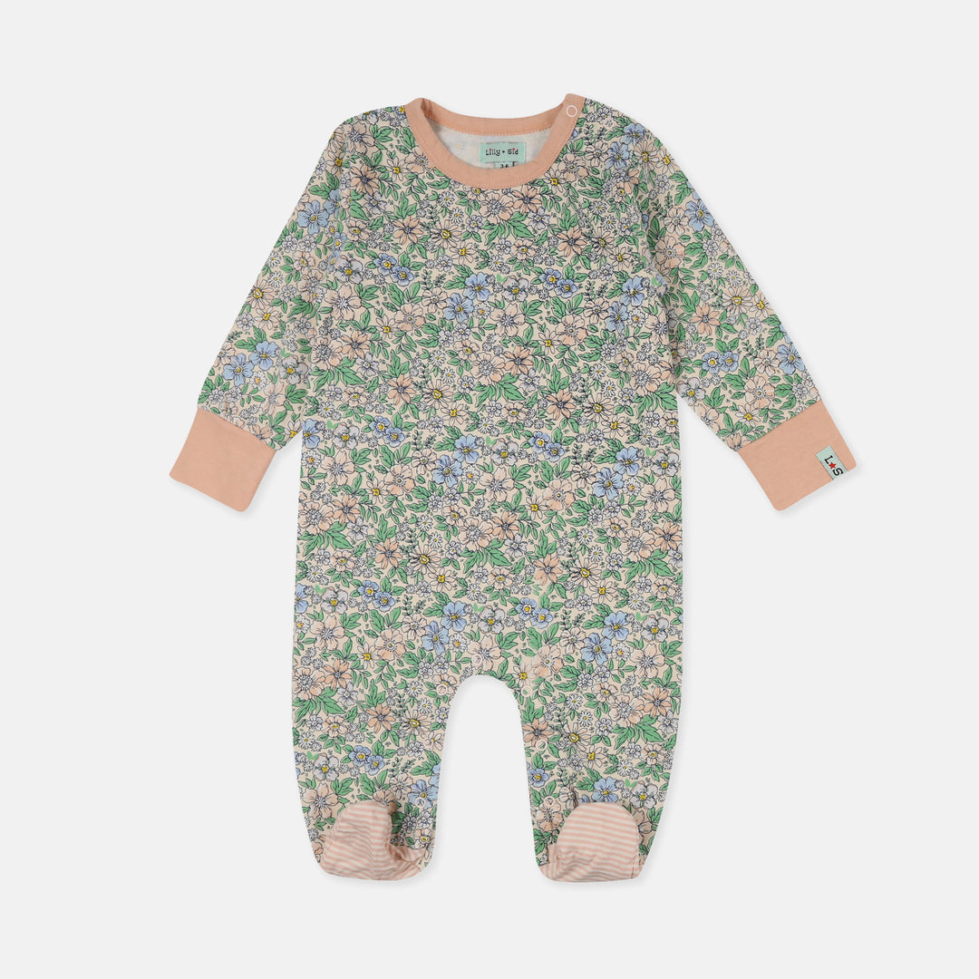 Organic cotton baby girls playsuit