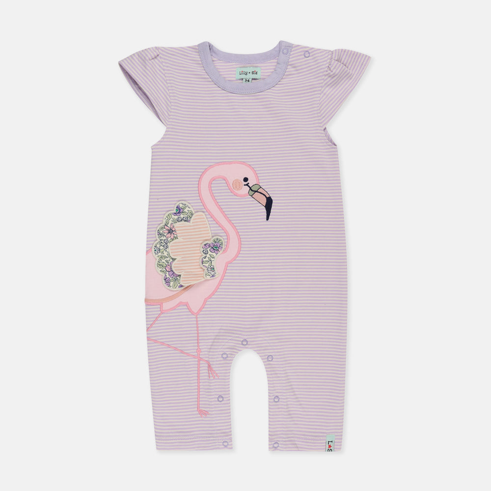 Organic cotton baby girls romper