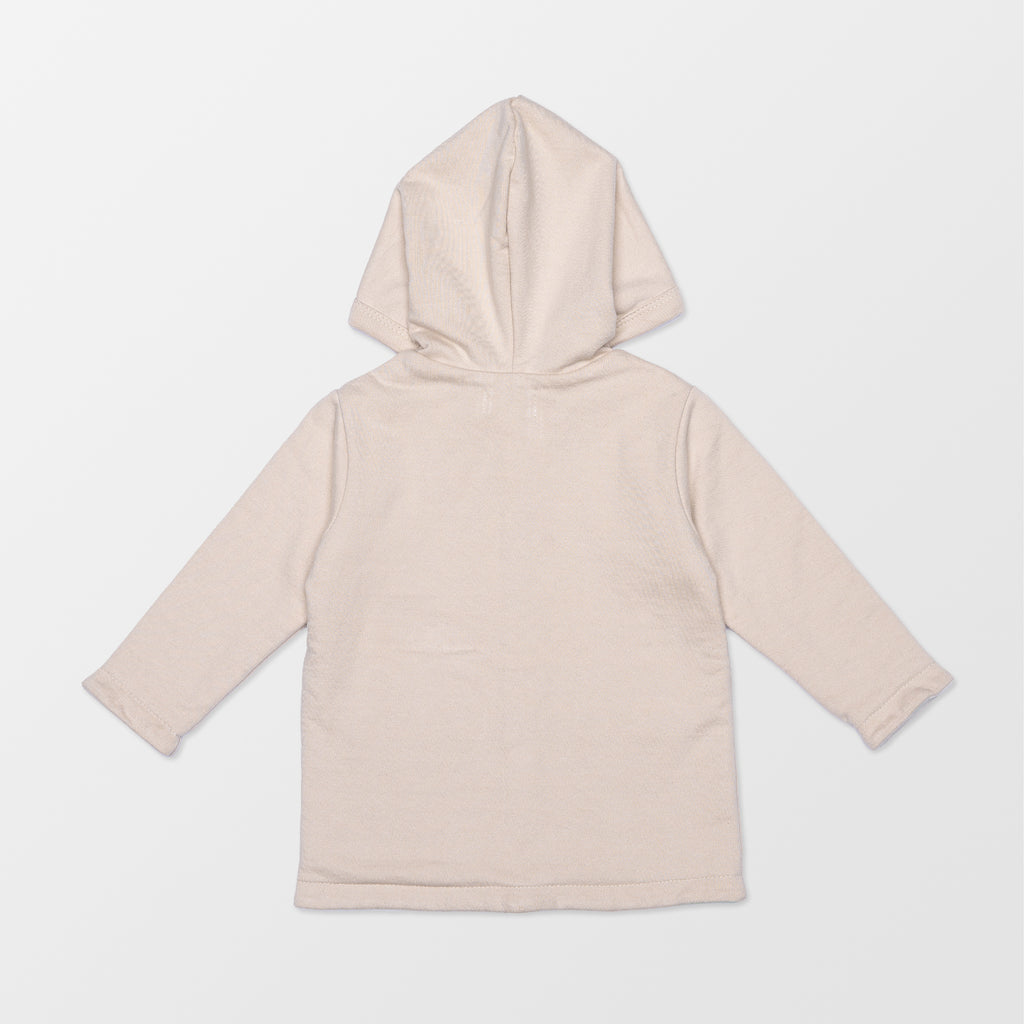 Gender-neutral organic cotton reversible baby jacket