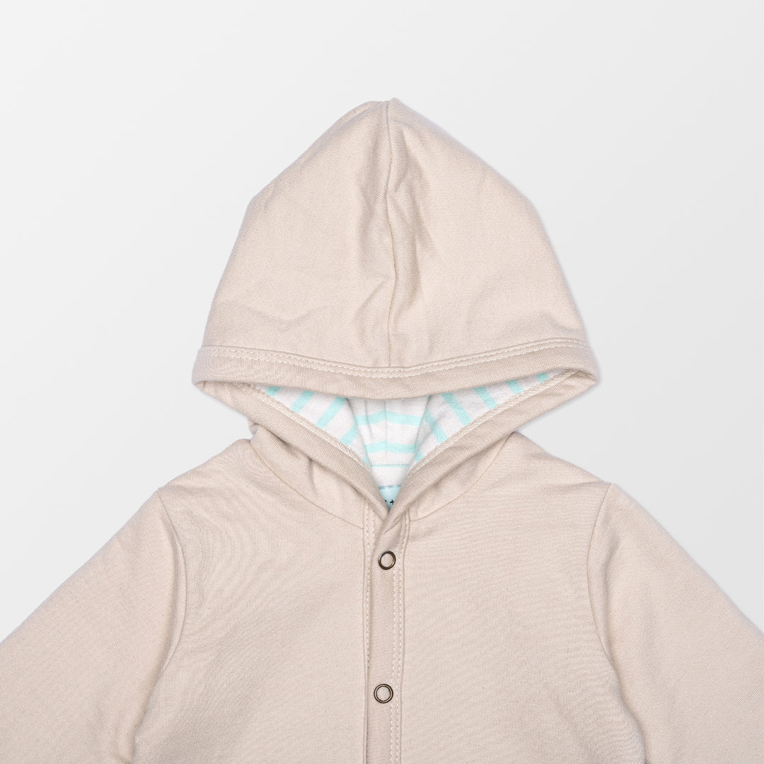 Sustainable organic cotton reversible baby jacket
