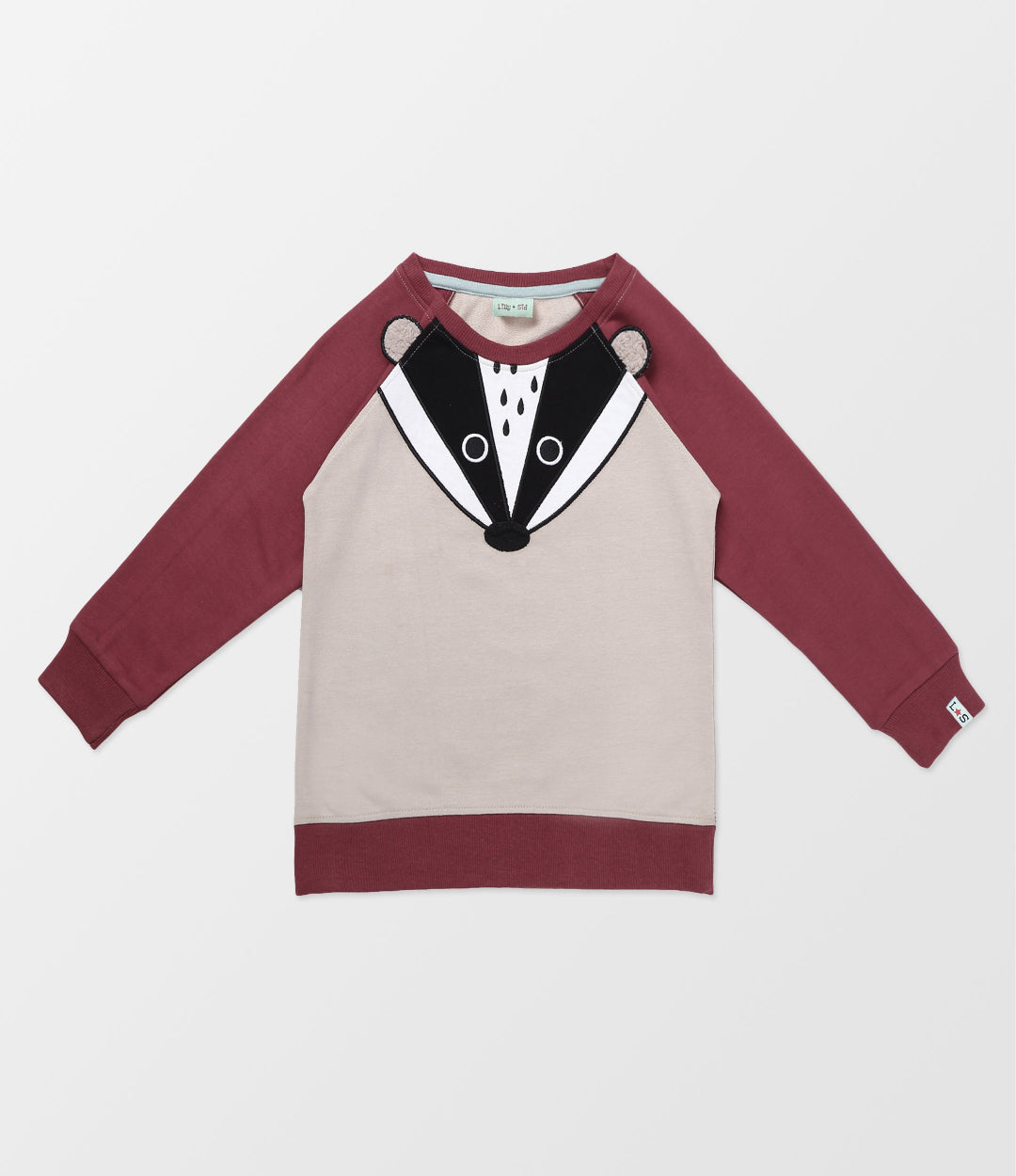 Organic cotton badger kids sweatshirt