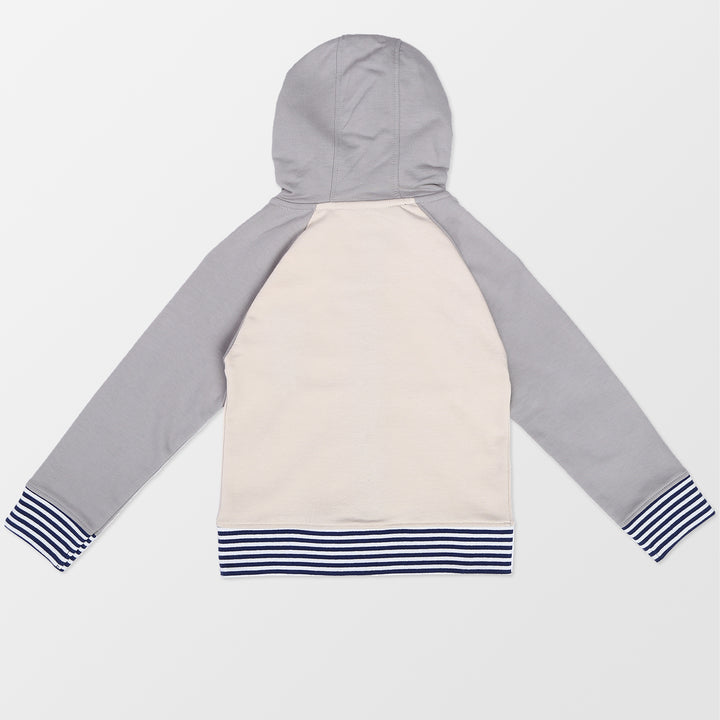 Organic cotton kids hoodie back