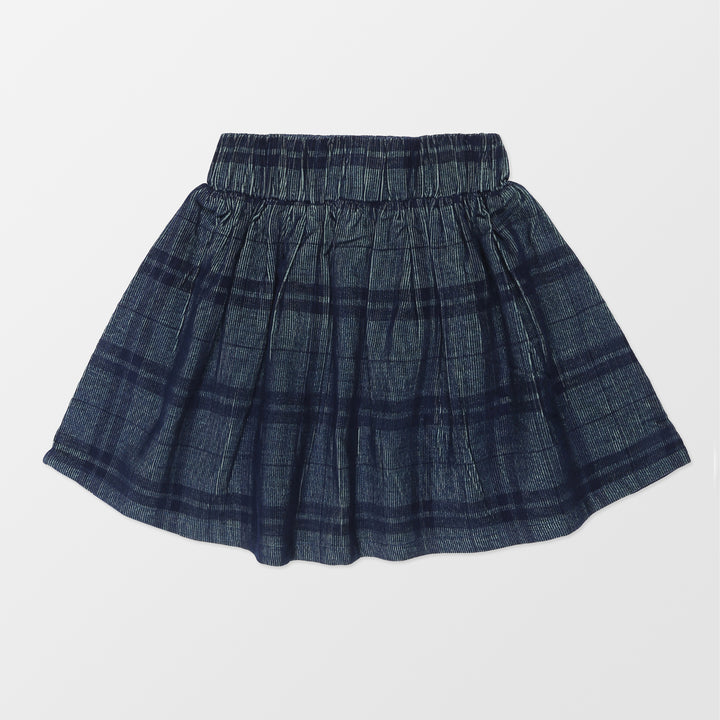 Organic cotton woven check and Unicorn applique Skirt - image 3