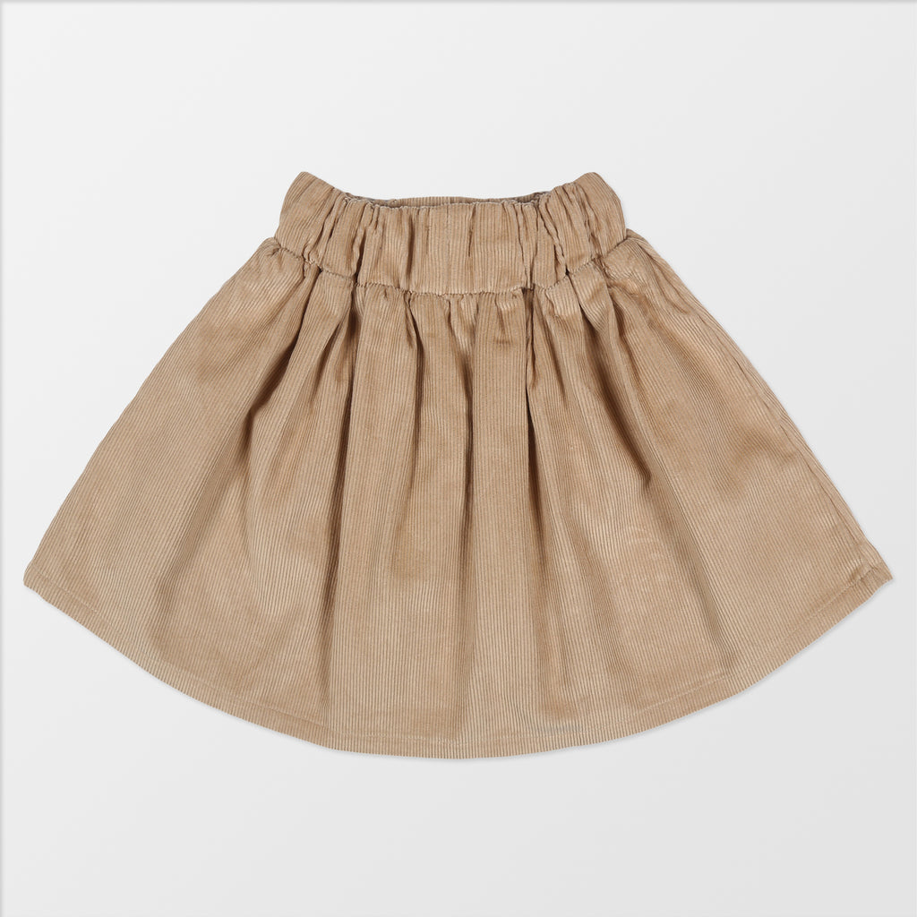 Eco-friendly organic cord girls skirt