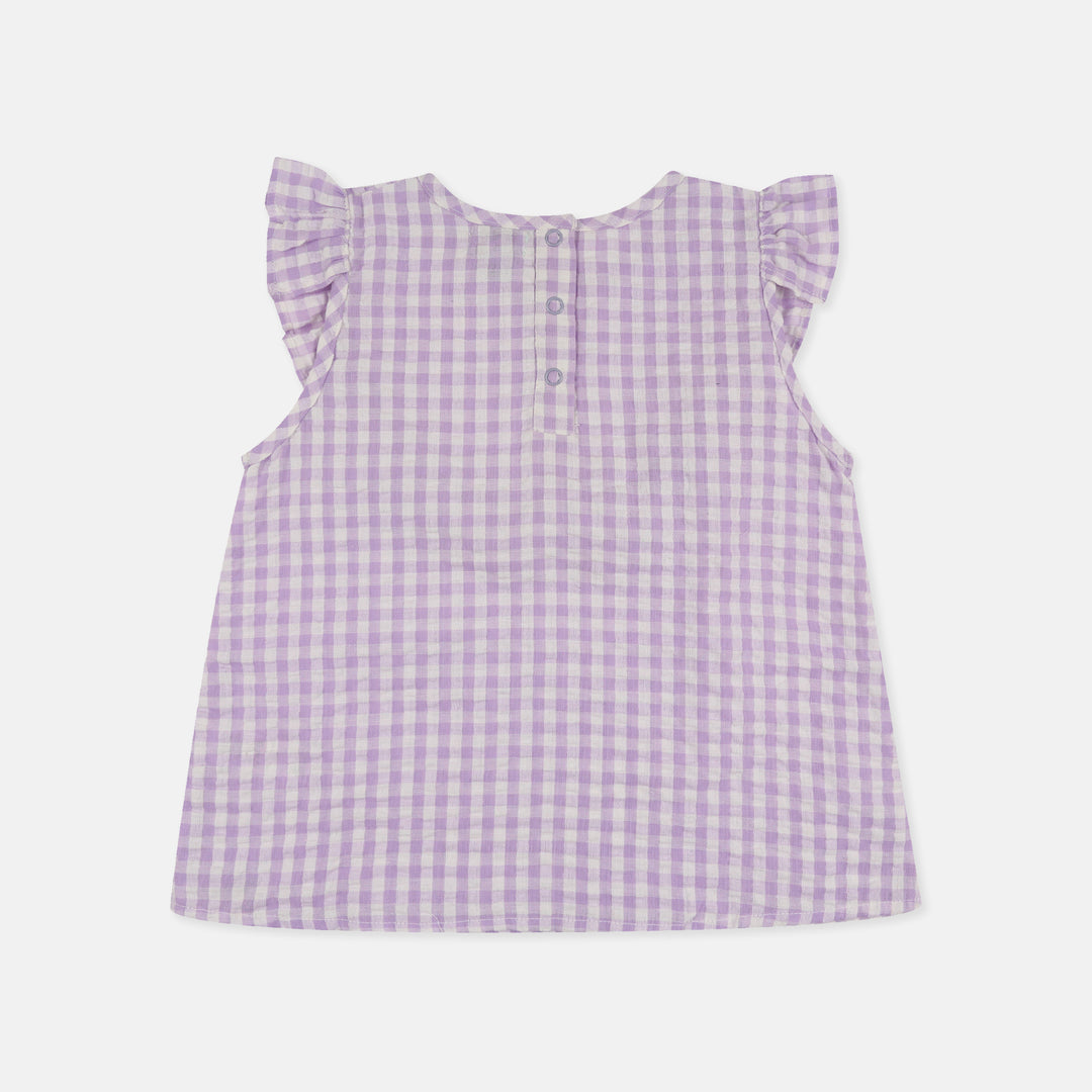 Frill Gingham Top