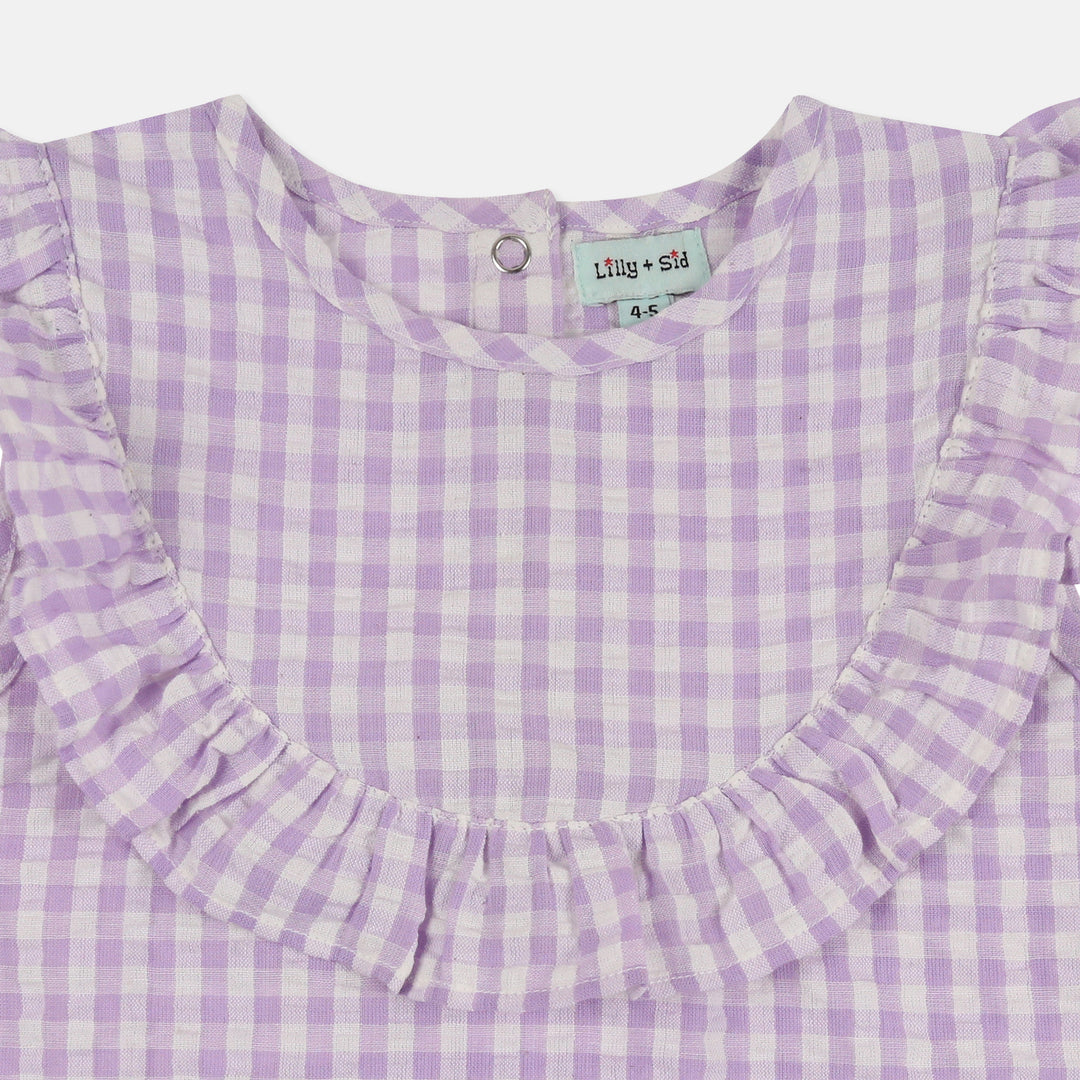 Frill Gingham Top