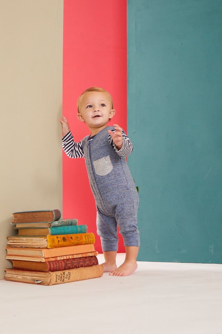 organic cotton applique sleeveless romper with stripe top set - image 7