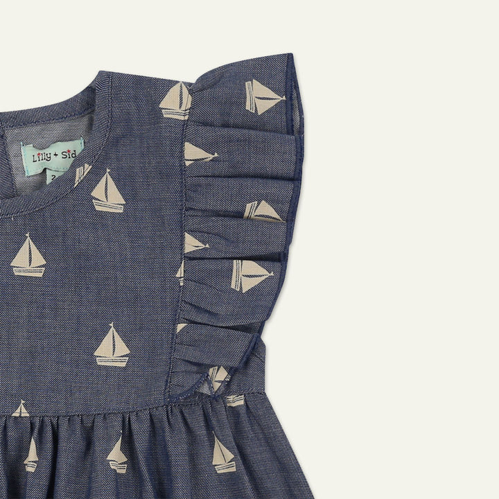 ship woven print dress
