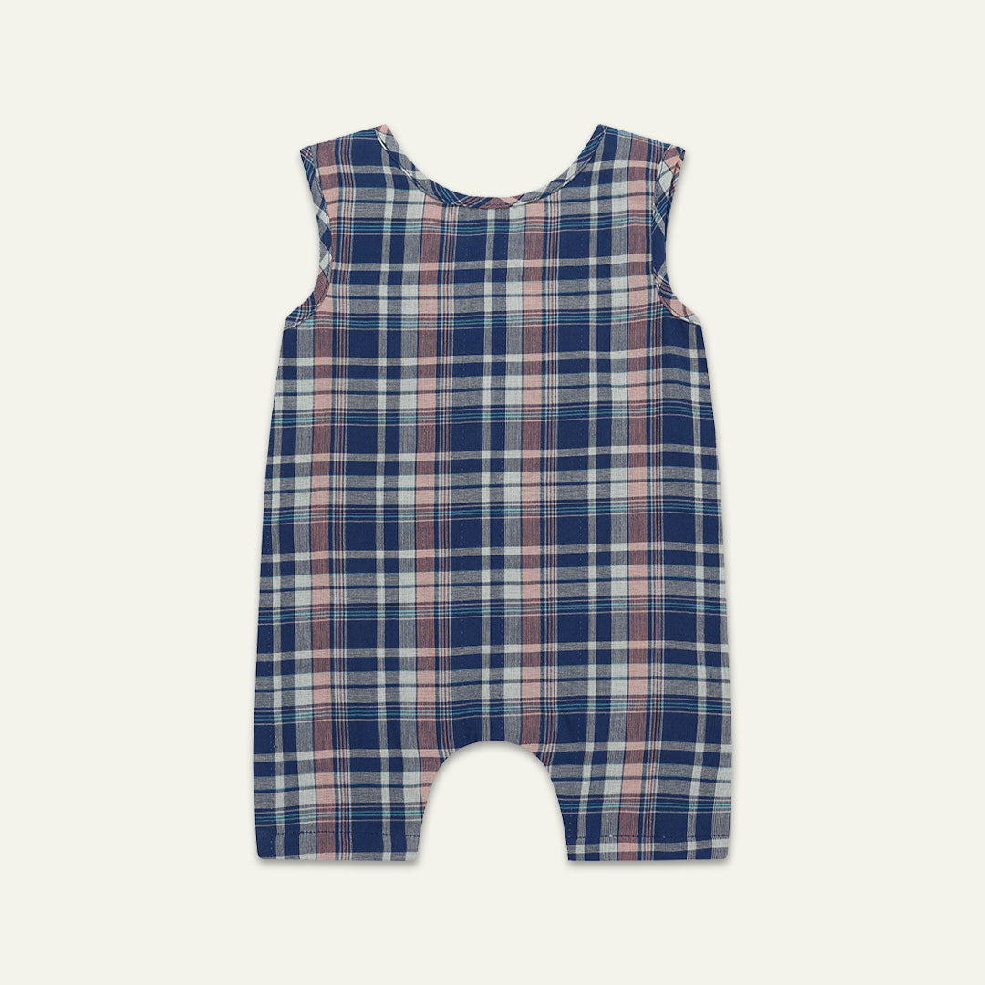 check shortie dungaree