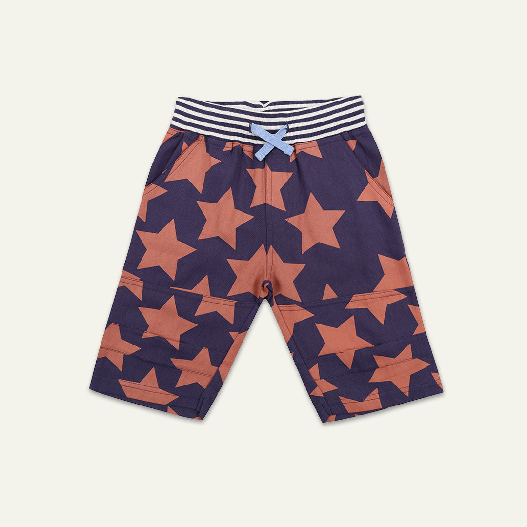 organic cotton kids stars printed board shorts -image 1