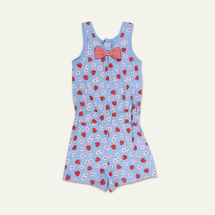 organic cotton fruit print sleeveless playsuit - image 4