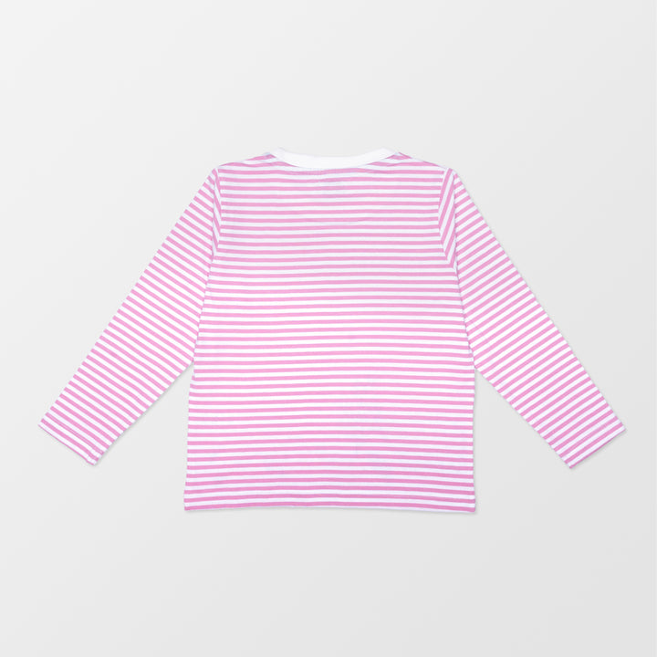 Organic cotton kids animals and stripe full sleeve top - image 3