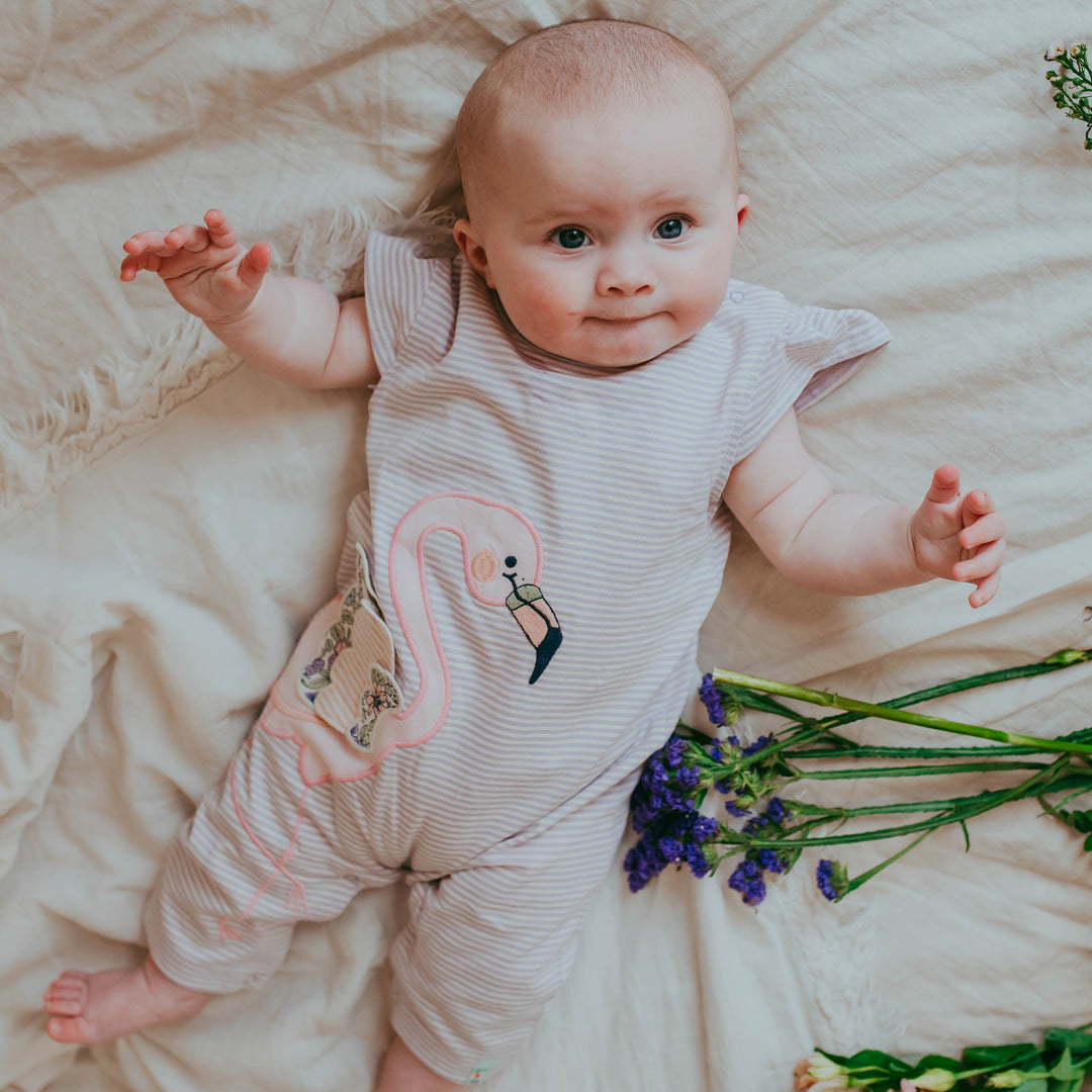Flamingo Applique Romper