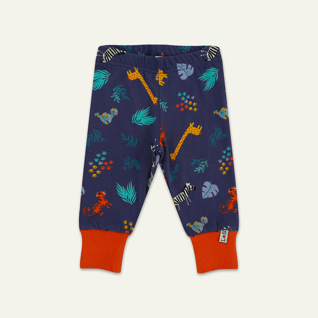 organic cotton Safari Leggings And Bus applique short sleeve top - image 2