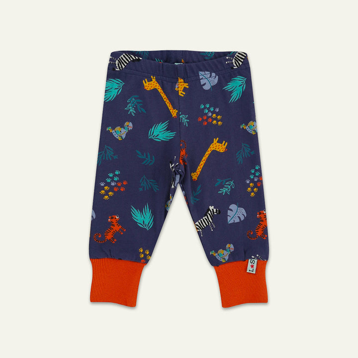 organic cotton Safari Leggings And Bus applique short sleeve top - image 2