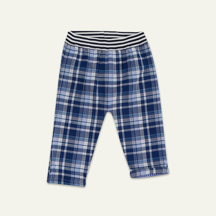 organic cotton Reversible Check Trouser Set with short sleeve t-shirt - image 4