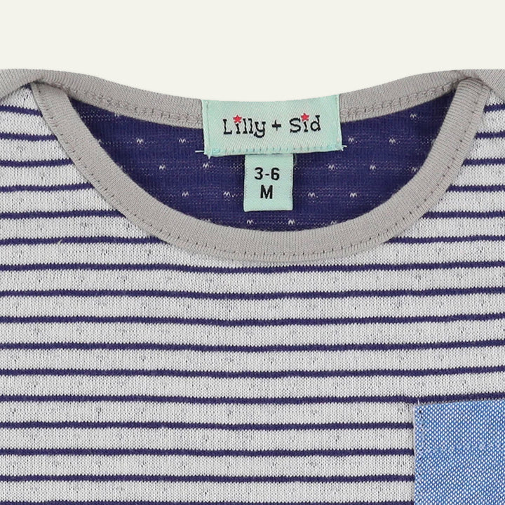 organic cotton Reversible Jersey stripe Short Set - image 3