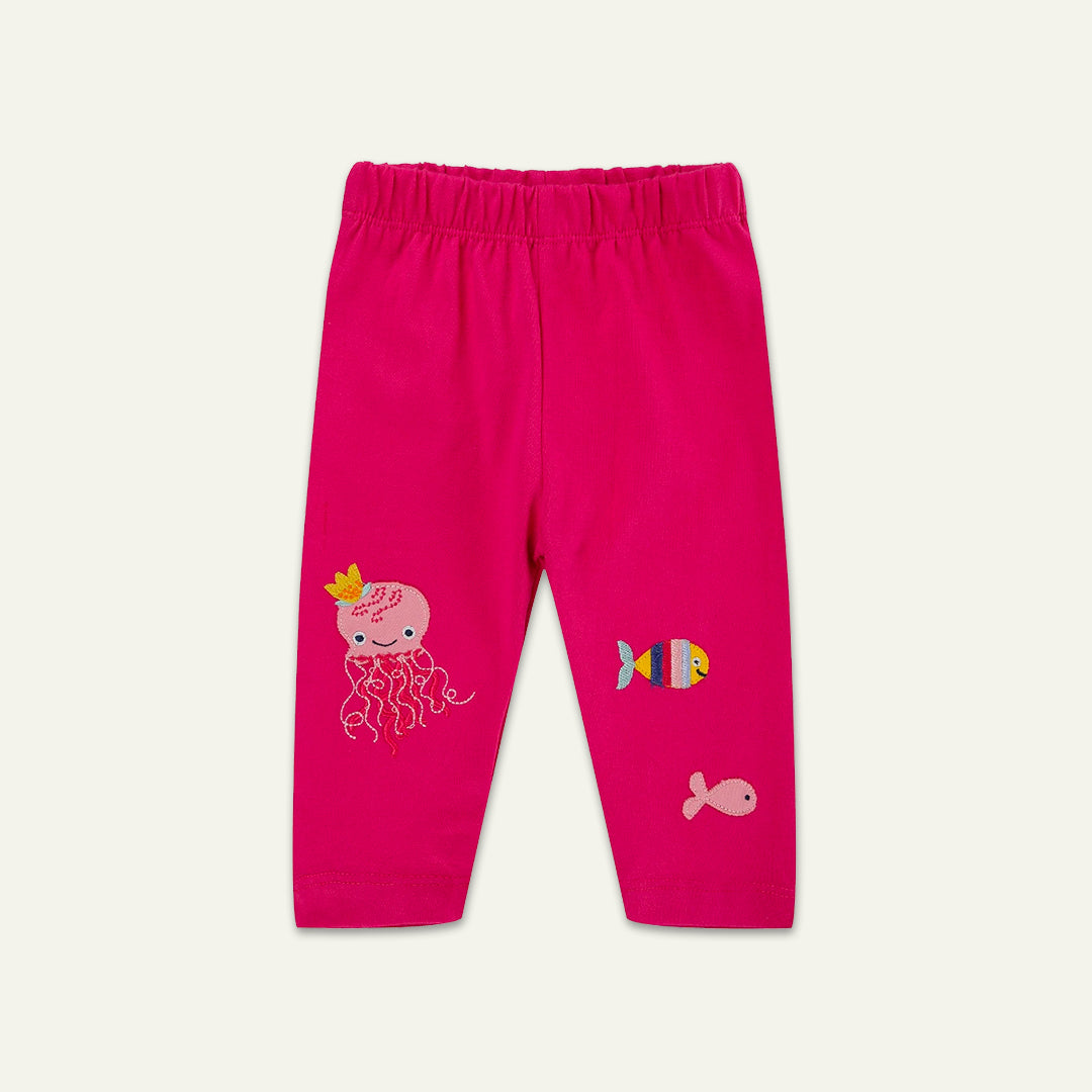 organic cotton Sea Friends Applique Legging - image 1
