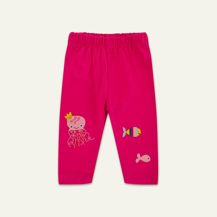 organic cotton Sea Friends Applique Legging - image 1