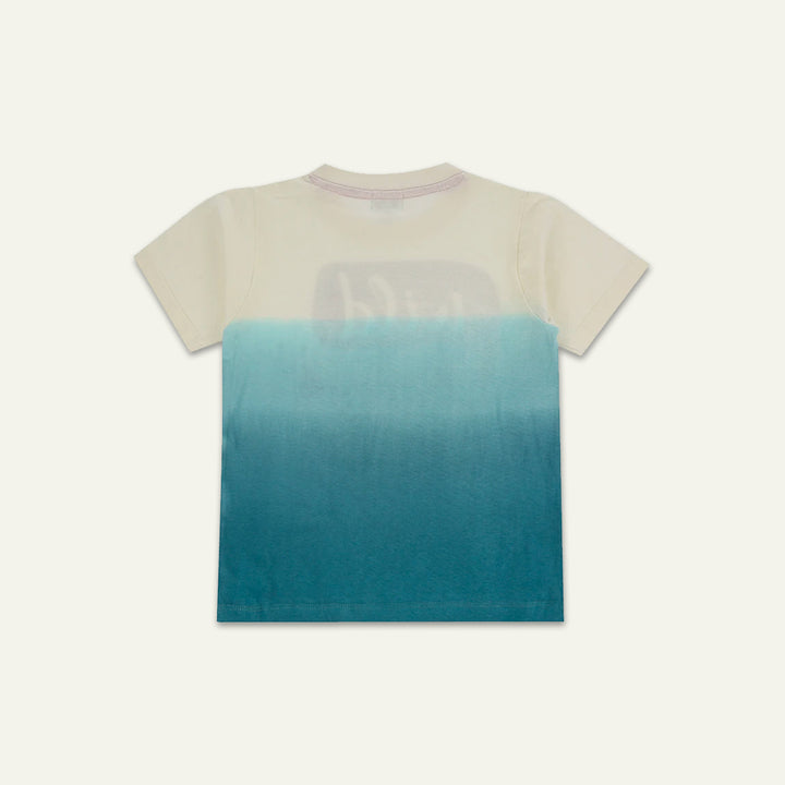 organic cotton dip dyed wild cat graphic short sleeve t-shirt - image 4