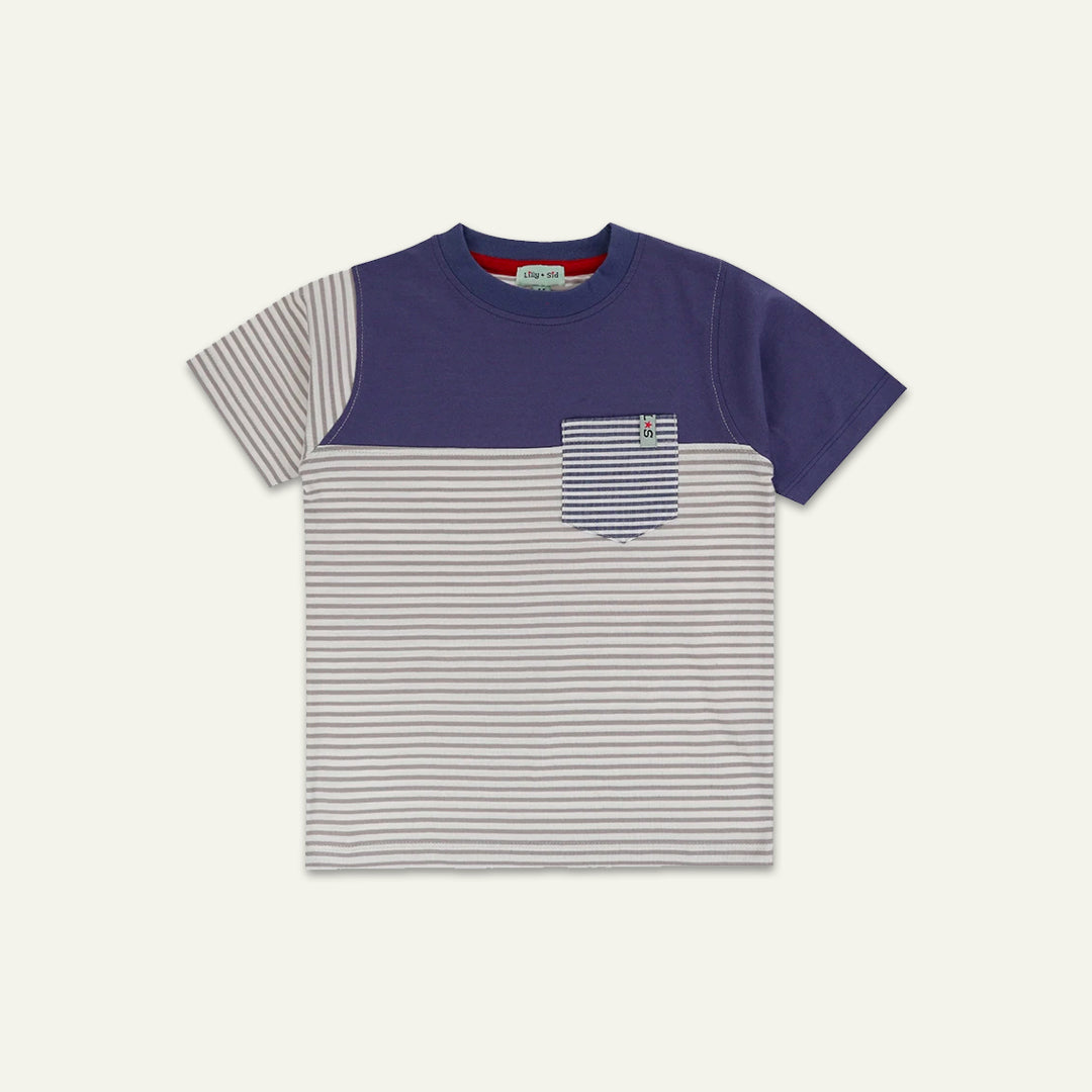 organic cotton stripe short sleeve - image 1