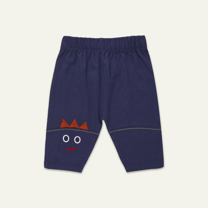 organic cotton Multicoloured Whale Applique and stripe Top And Legging Set - image 3